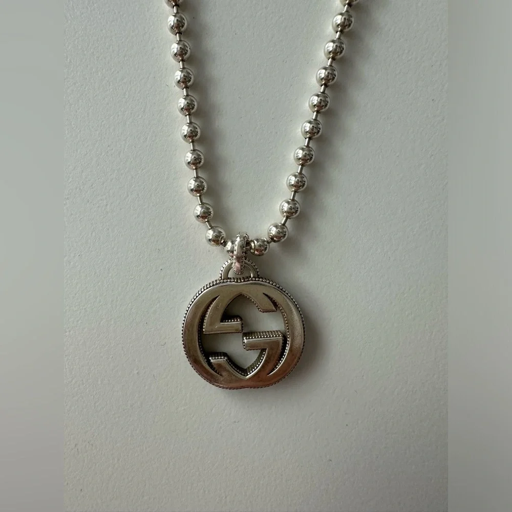 Gucci Men's Interlocking GG Pendant Necklace